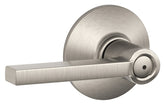 Schlage F Series F40VLAT619 Privacy Lever, Mechanical Lock, Satin Nickel, Metal, Residential, 2 Grade